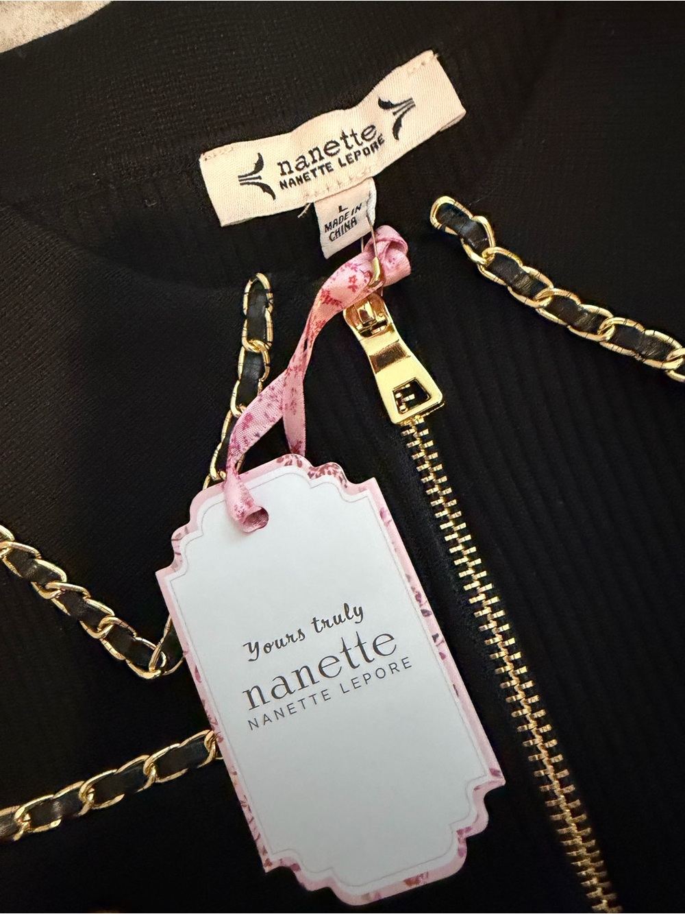 NWT Nanette Lepore Black Size Large - Picture 3 of 8
